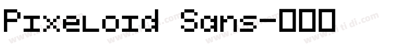 Pixeloid Sans字体转换